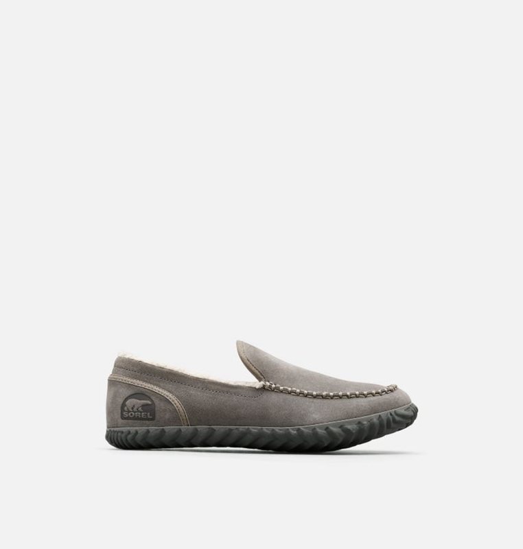 Mens Slippers Grey - Sorel Dude Moc™ - 291450-GNJ